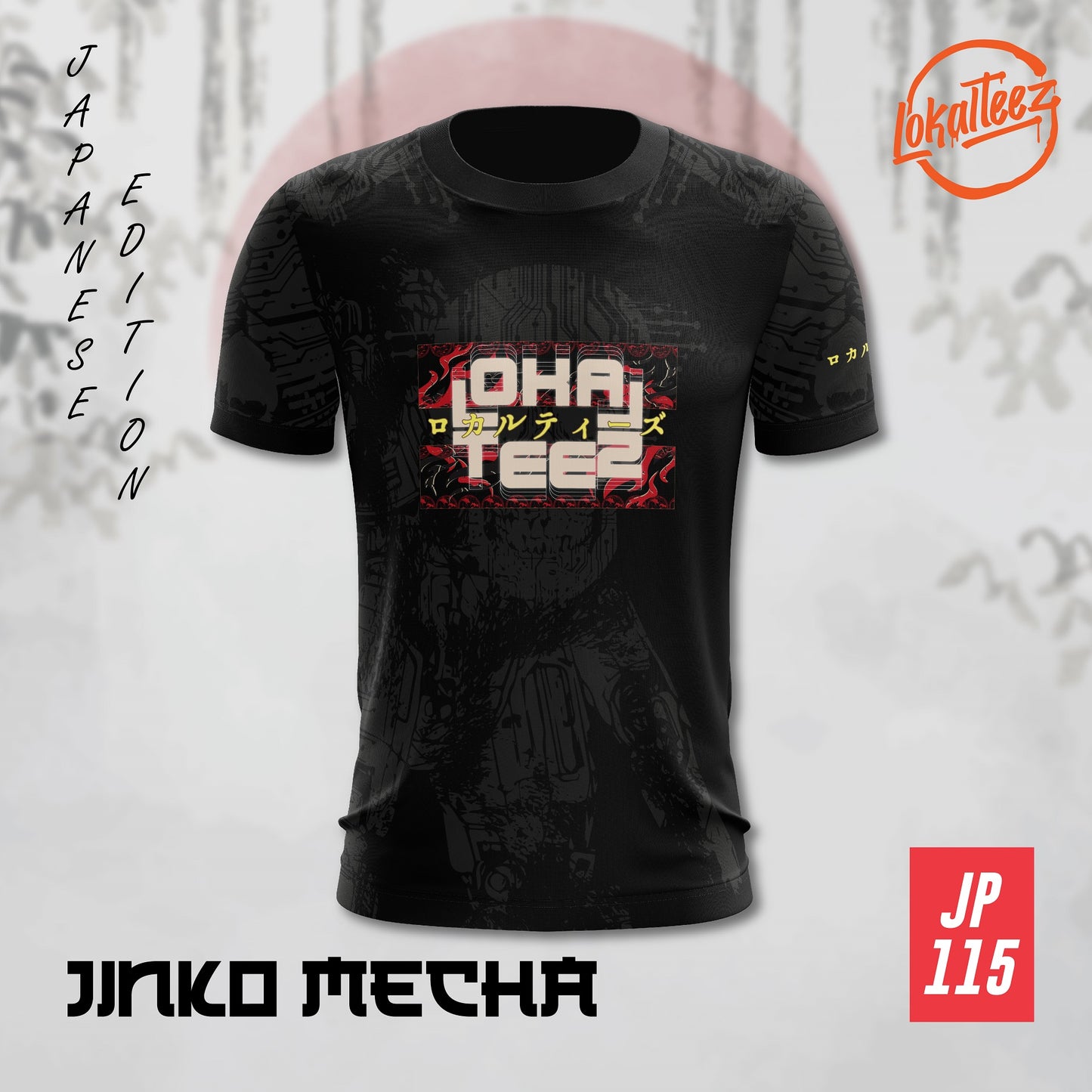 LOKALTEEZ JP115 Japanese NIHON Edition JINKO MECHA 150GSM MICROFIBER EYELET JERSEY