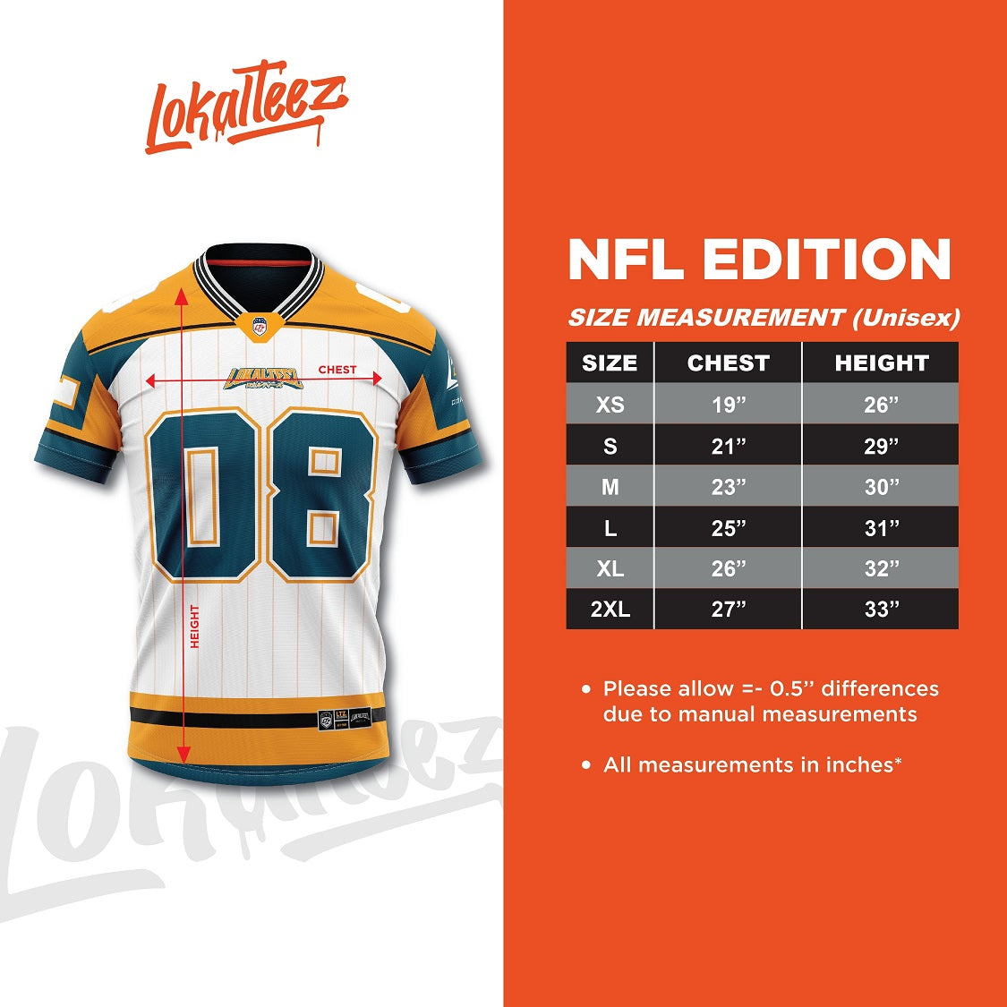 [NFL OVERSIZED BERSULAM] LOKALTEEZ MR29 MERDEKA NFL Edition SAHMURA HITAM 280GSM JERSEY