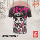LOKALTEEZ JP129 Japanese NIHON Edition RAKUGAKI 150GSM MICROFIBER EYELET JERSEY