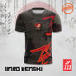 LOKALTEEZ JP113 Japanese NIHON Edition JINRO KENSHI 150GSM MICROFIBER EYELET JERSEY
