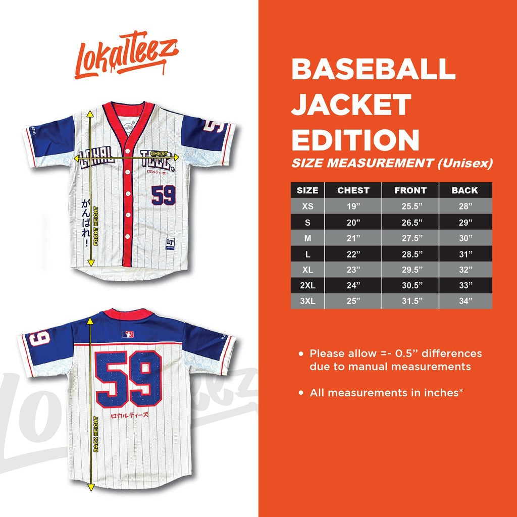 [JACKET]  LOKALTEEZ BS32 Baseball Edition Aoi Bushi 220GSM JERSEY JACKET LIMITED EDITION